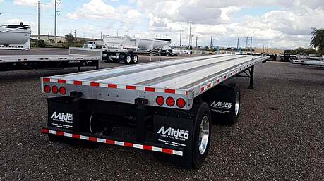 Flatbeds are extremely popular and are widely used because they exude a great sense of versatility. Generally, a flatbed is used to load freights on its tip, sides, and rear. With these capabilities, flatbeds have truly become the primary and leading assets of the trucking industry.  Maximum dimensions for a Flatbed trailer Flatbed Trailers Max freight weight of 48,000 pounds. Max Flatbed Trailer Length- 48 ft – 53 ft Max Flatbed Trailer Width- 8.5 ft Max Legal Freight Height- 8.5 ft